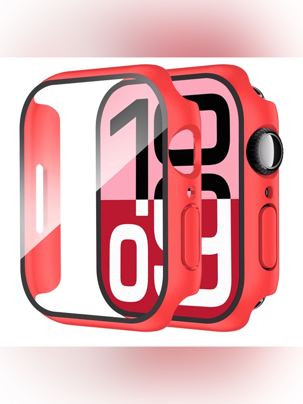 New 2 pack Apple Watch red case protector series 7 🎈2 for $5